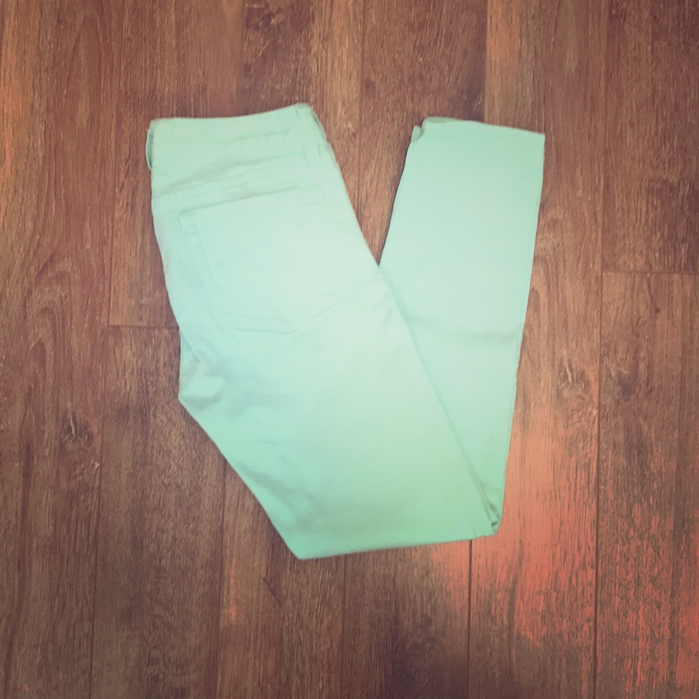 J-crew Mint Toothpick Jeans